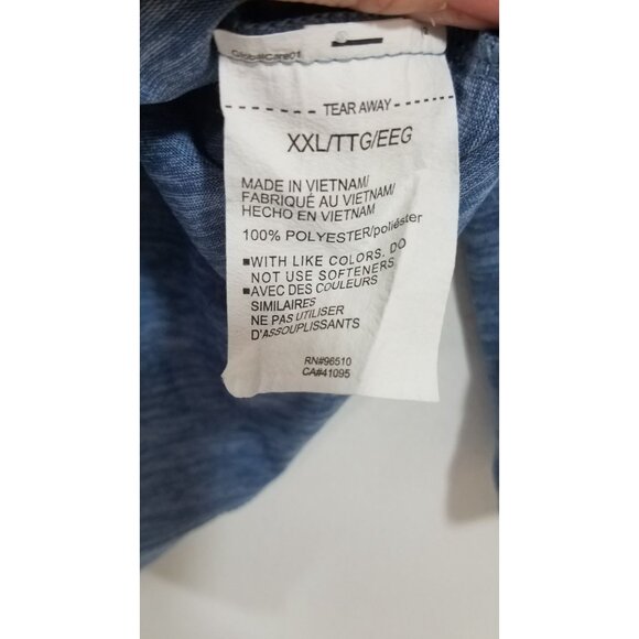 Under Armour Mens 2XL Blue Quarter-Zip Golf Pullover HeatGear Performance Top - Picture 3 of 9